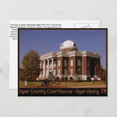 ダイアー郡裁判所 - テネシー州ダイアーズバーグ ポストカード (正面/裏面)