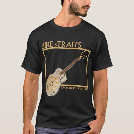 ダイアー・ストレイツ - ギター Tシャツ (正面)