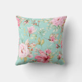 ダイウォータカラーフローラブルーバラシームレス クッション (裏面)