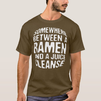 ダイエットおもしろいラーメンとジュースがラーメン好き Tシャツ