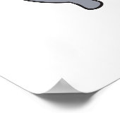 ダイエットおもしろい海馬の測定ウエストライン ポスター (角)