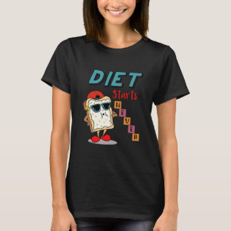ダイエットがネバードーナツ重量挙げを開始 Tシャツ