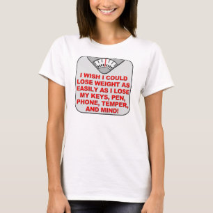 ダイエットして頭も冴える?面白Tシャツ Tシャツ