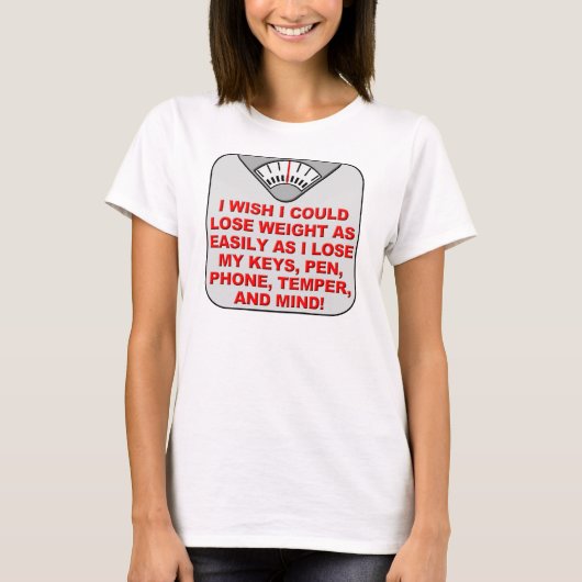ダイエットして頭も冴える?面白Tシャツ Tシャツ (正面)