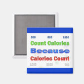 ダイエットと減量カロリー マグネット (正面/裏面)