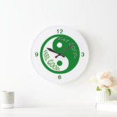 ダイエットと減量食べ良良感じ良 ラージ壁時計 (ホーム)