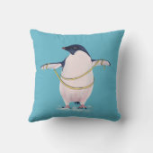 ダイエットのかわいくおもしろいな脂肪質のペンギン クッション (裏面)