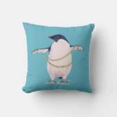 ダイエットのかわいくおもしろいな脂肪質のペンギン クッション (正面)