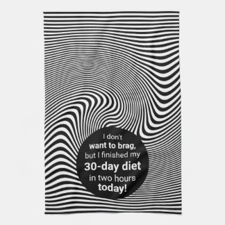 ダイエットの冗談おもしろいを言う キッチンタオル