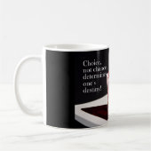 ダイエットの勇気付けられるのマグ コーヒーマグカップ (左)