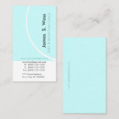 ダイエットの栄養物の抽象芸術の上品で刃の鋭いデザイン 名刺 (正面/裏面)