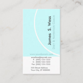 ダイエットの栄養物の抽象芸術の上品で刃の鋭いデザイン 名刺