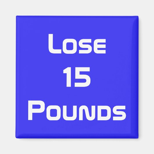 ダイエットの正常性とフィットネスのゴール マグネット (正面)