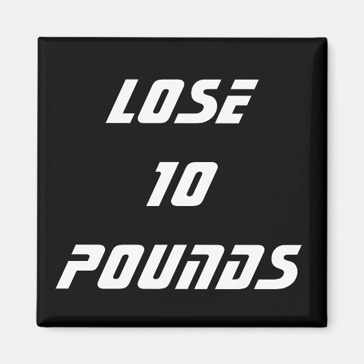 ダイエットの正常性とフィットネスのゴール マグネット (正面)