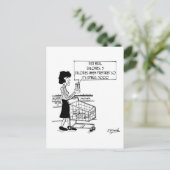 ダイエットの食事現状のまま ポストカード (スタンド正面)