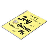 ダイエットはレモンメレンゲパイのように喜びをもたらすことはできない ノートブック (左側)