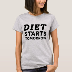 ダイエットは明日から Tシャツ