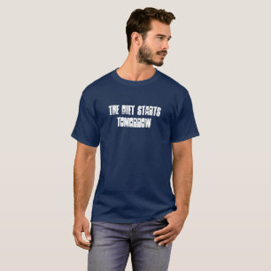 ダイエットはTシャツを明日始めます Tシャツ