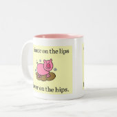 ダイエットやる気を起こさせるマグ ツートーンマグカップ (正面左)