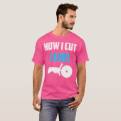 ダイエットを切る方法おもしろいピザのギフトを作る Tシャツ (正面フル)