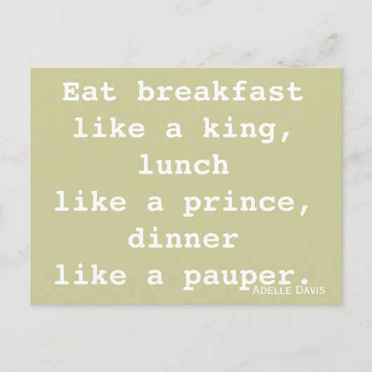 ダイエットインスピレーション葉書 ポストカード (正面)