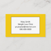 ダイエットコンセプトグレープフルーツ 名刺 (裏面)