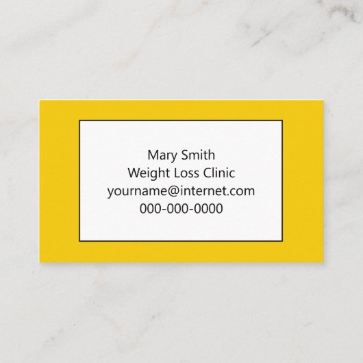 ダイエットコンセプトグレープフルーツ 名刺 (裏面)