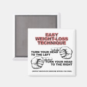 ダイエットダイエットおもしろい冷蔵庫用マグネット マグネット (正面/裏面)