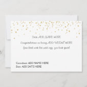 ダイエットフィットネス重量損失スリムクラブおめでとう カード (裏面)