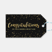 ダイエットフィットネス重量損失スリムクラブおめでとう ギフトタグ (正面(横))