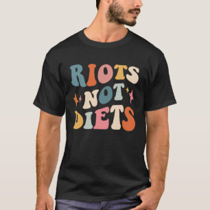 ダイエットフェミニストグルメフェミニズムアンチ家父長制Ret Tシャツ
