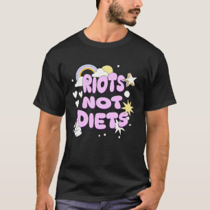 ダイエットフェミニストグルメフェミニズムアンチ家父長制Ret Tシャツ