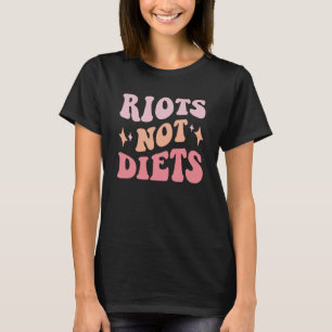 ダイエットフェミニストグルメフェミニズムアンチ家父長制Ret Tシャツ
