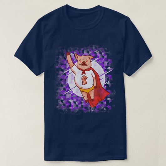 ダイエットマンパワーグリルBbq豚ベーコンポークゴアニュートルト Tシャツ (デザイン正面)