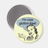 ダイエットユーモアのあるグルットンフリー マグネット (正面/裏面)