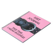 ダイエット日記、本気のベルト画像 ノートブック (左側)