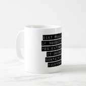 ダイエット規則番号1 コーヒーマグカップ (正面左)