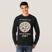 ダイエット走のオン植物 – ベースの果物と野菜 Tシャツ (正面フル)