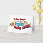 ダイエット面白い漫画デザイン カード (黄色い花)