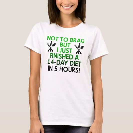 ダイエット おもしろTシャツ 言葉 引用 Tシャツ (正面)