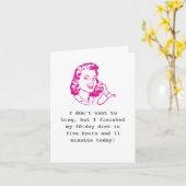 ダイエット・ブラッグ・ジョーク「理由だけ」のグリーティング・カード カード (黄色い花)