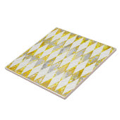 ダイエレガントヤモンドパターン,金ゴールド,白,グレー,モダン タイル (側面)