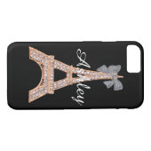 ダイエレガントヤモンド&金ゴールドエッフェルタワーiPhone 7ケース Case-Mate iPhoneケース (裏面(横))