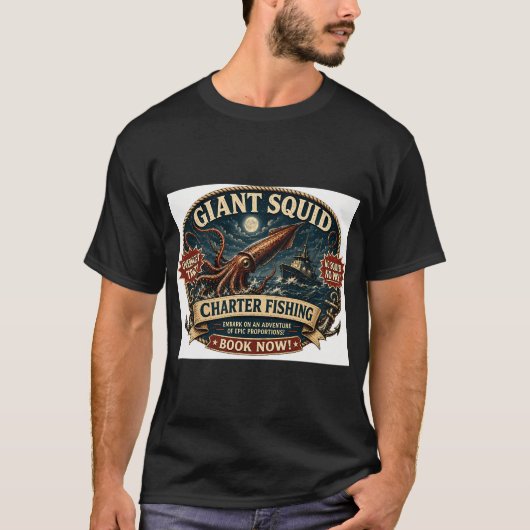 ダイオウイカチャーターフィッシング Tシャツ (正面)