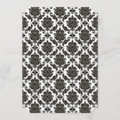 ダイカットブラックダマスクレッドトリム結婚式 プログラム (裏面)