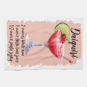 ダイキリカクテルレシピ キッチンタオル (横)