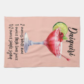 ダイキリカクテルレシピ キッチンタオル (横)