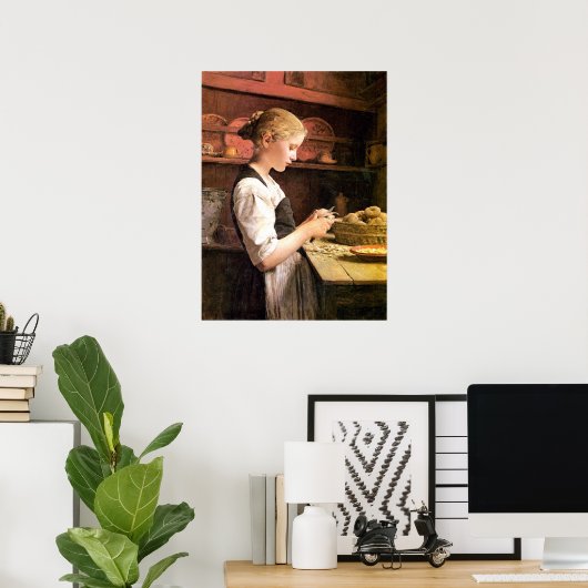 ダイクレインカルトフェルシュレーリンガールピーリングポタトゥー ポスター (ホームオフィス)