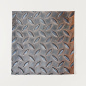 ダイグランジヤモンドメタル背景、溶接鋼サーフ タペストリー (正面(横))