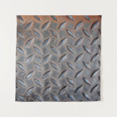 ダイグランジヤモンドメタル背景、溶接鋼サーフ タペストリー (正面)